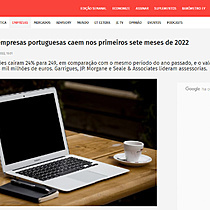 Negcios com empresas portuguesas caem nos primeiros sete meses de 2022